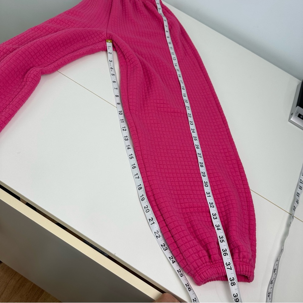 Princess Polly Arabella Jogger Pink Sweatpants Size 8 Bubble Waffle Square - Picture 11 of 11